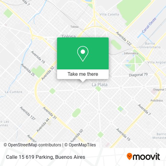 Calle 15 619 Parking map