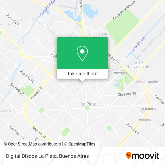 Mapa de Digital Discos La Plata