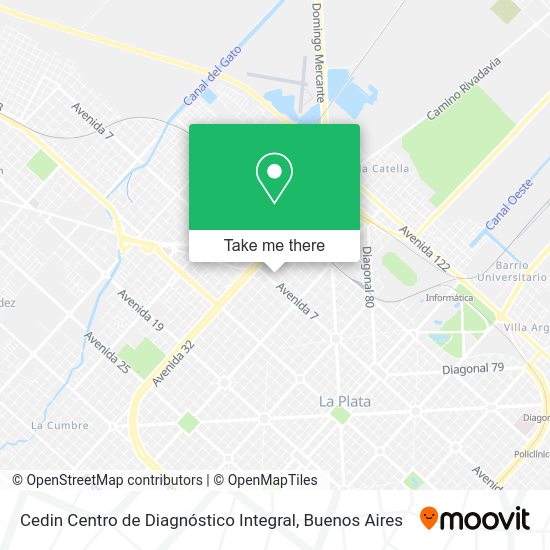 Mapa de Cedin Centro de Diagnóstico Integral