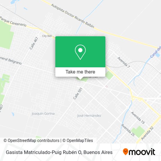 Gasista Matriculado-Puig Rubén O map