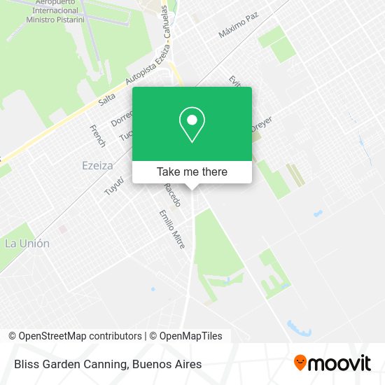 Bliss Garden Canning map