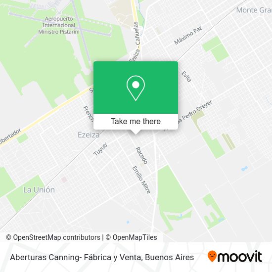 Aberturas Canning- Fábrica y Venta map