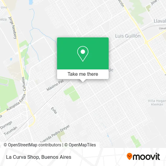 Mapa de La Curva Shop
