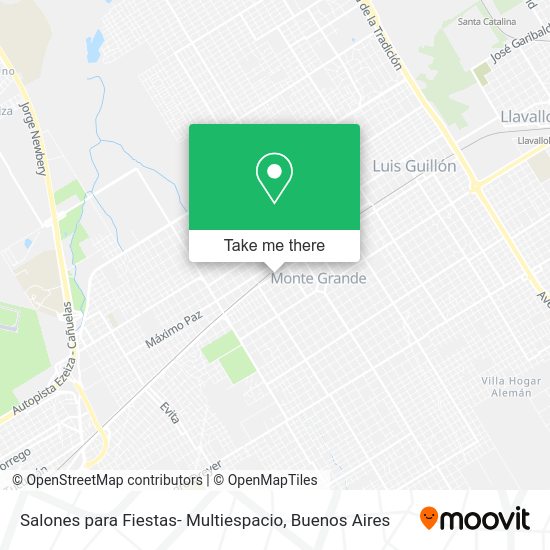Mapa de Salones para Fiestas- Multiespacio