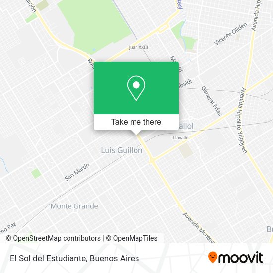 El Sol del Estudiante map
