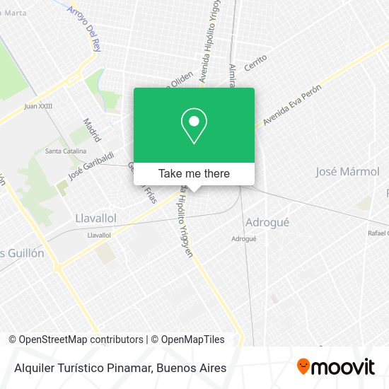 Alquiler Turístico Pinamar map