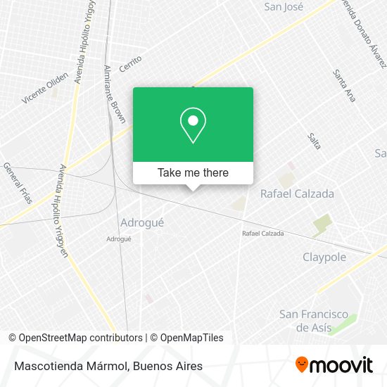 Mapa de Mascotienda Mármol