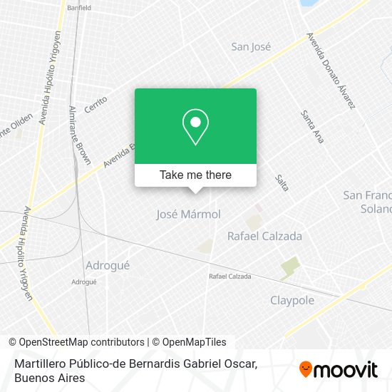 Martillero Público-de Bernardis Gabriel Oscar map