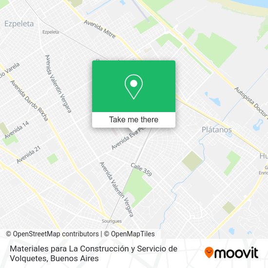 Materiales para La Construcción y Servicio de Volquetes map