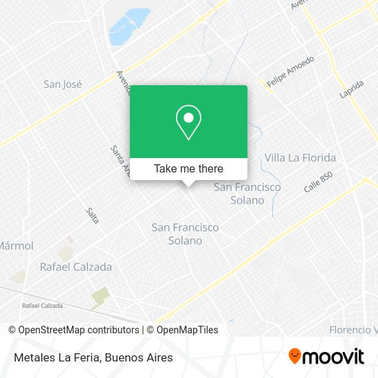 Mapa de Metales La Feria