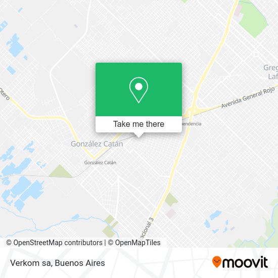 Mapa de Verkom sa