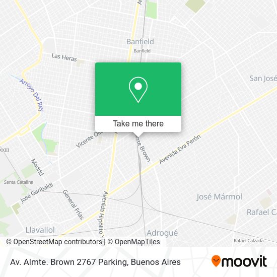 Av. Almte. Brown 2767 Parking map