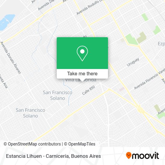 Estancia Lihuen - Carnicería map