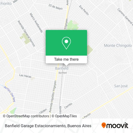 Mapa de Banfield Garage Estacionamiento