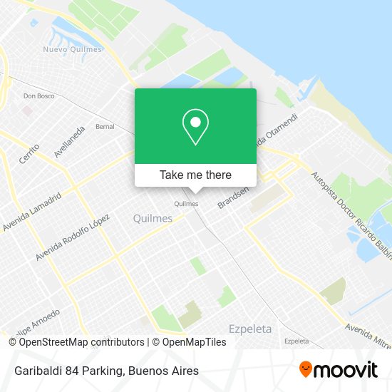 Mapa de Garibaldi 84 Parking