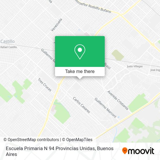 Mapa de Escuela Primaria N 94 Provincias Unidas