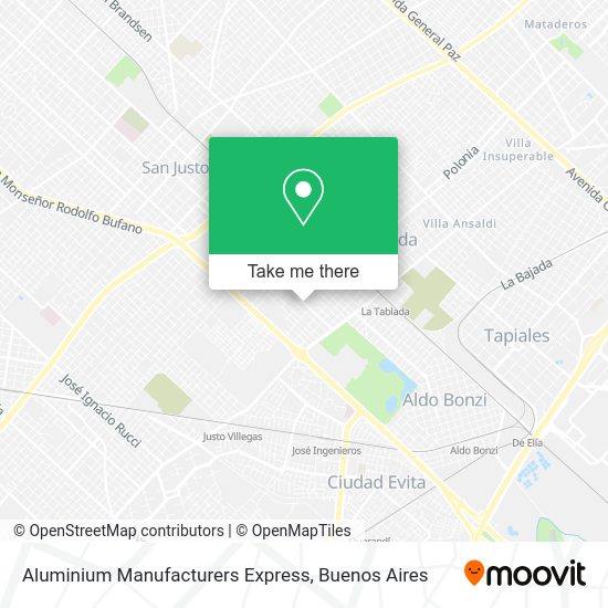 Mapa de Aluminium Manufacturers Express