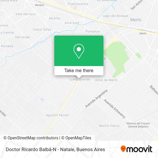 Doctor Ricardo Balbã-N - Natale map