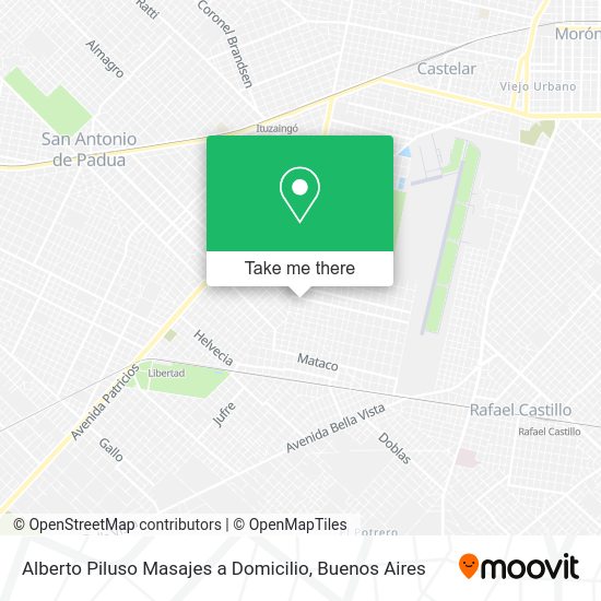 Alberto Piluso Masajes a Domicilio map