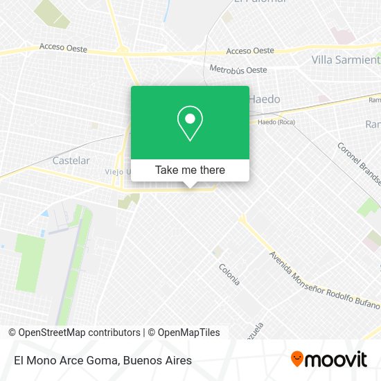 Mapa de El Mono Arce Goma