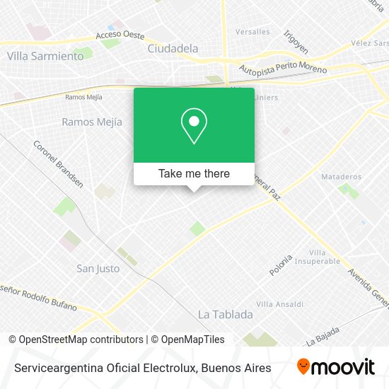 Serviceargentina Oficial Electrolux map