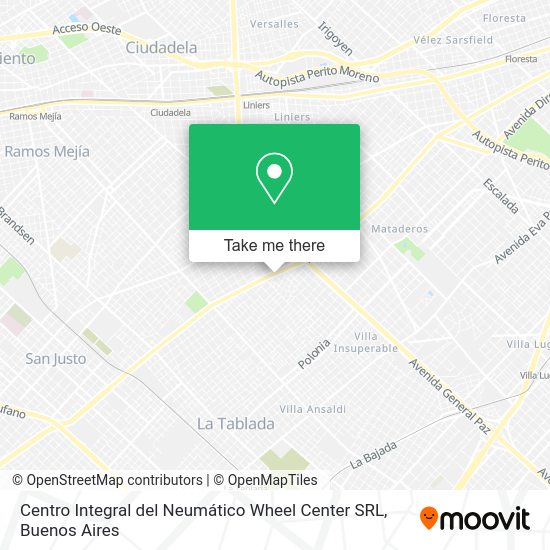 Centro Integral del Neumático Wheel Center SRL map