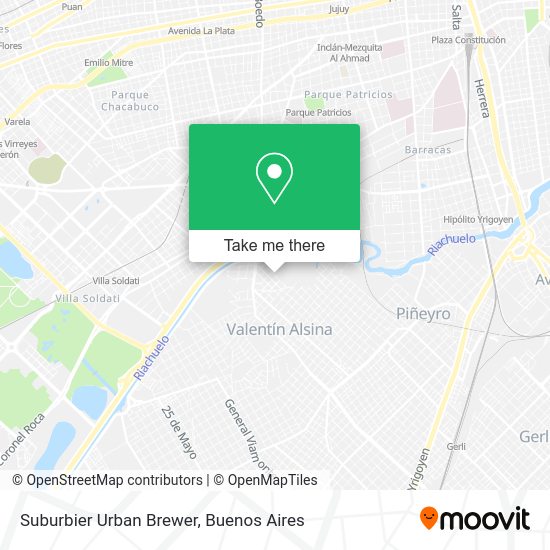 Suburbier Urban Brewer map