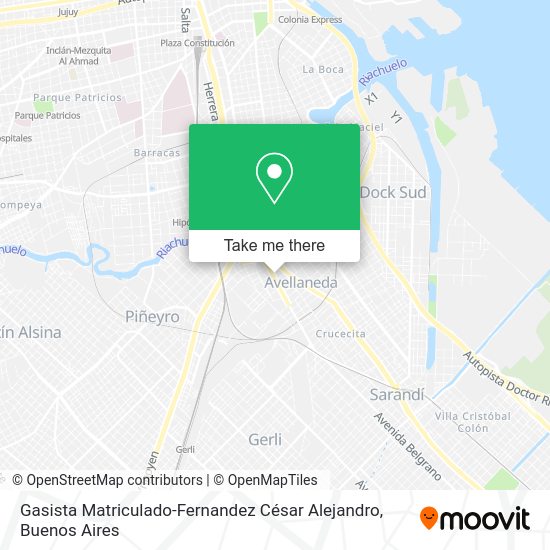 Mapa de Gasista Matriculado-Fernandez César Alejandro