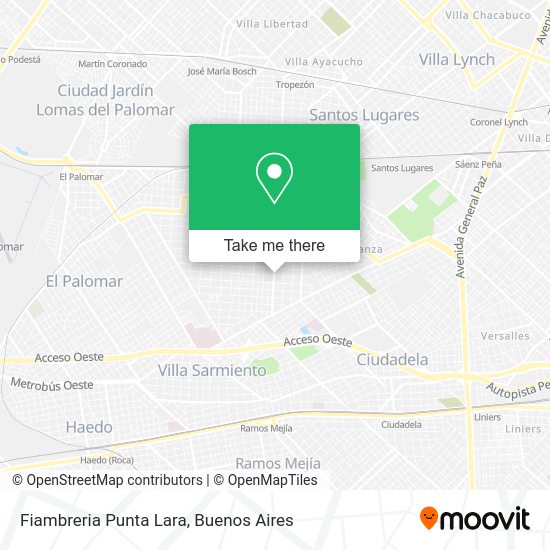 Fiambreria Punta Lara map