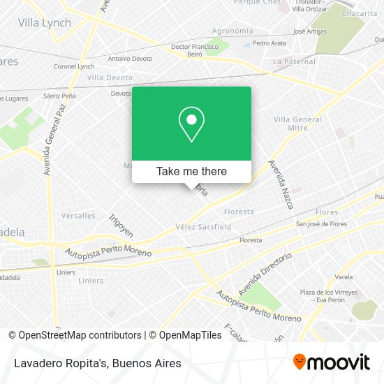 Mapa de Lavadero Ropita's