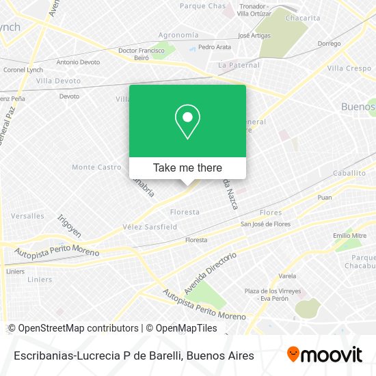 Escribanias-Lucrecia P de Barelli map