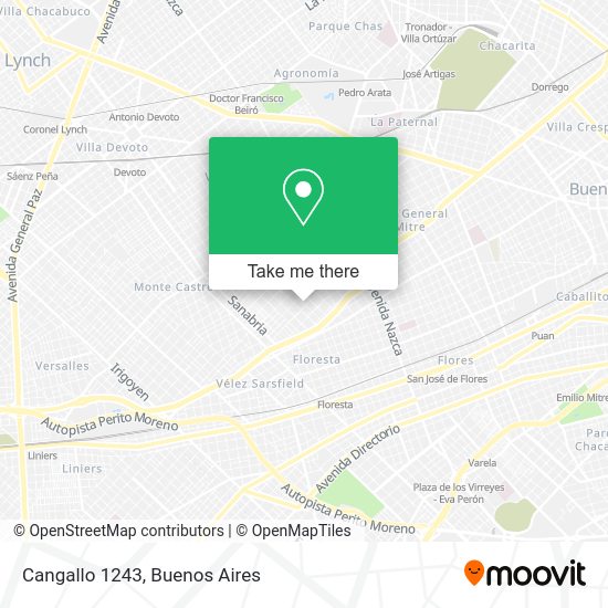 Mapa de Cangallo 1243