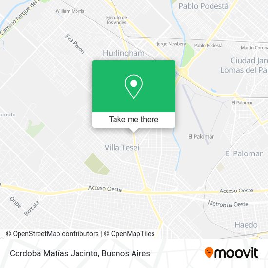 Mapa de Cordoba Matías Jacinto