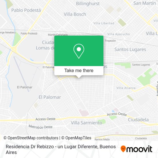 Residencia Dr Rebizzo - un Lugar Diferente map