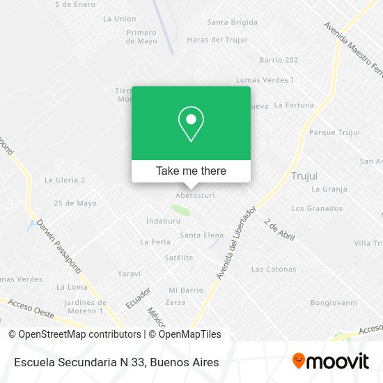 Escuela Secundaria N 33 map
