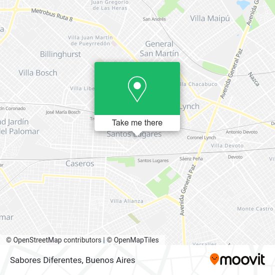 Sabores Diferentes map