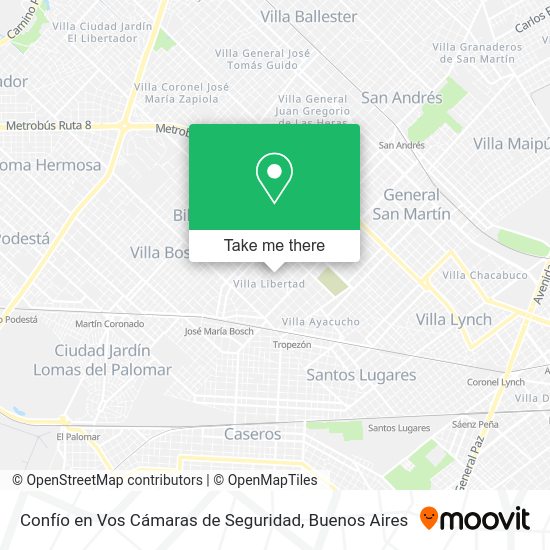 Confío en Vos Cámaras de Seguridad map