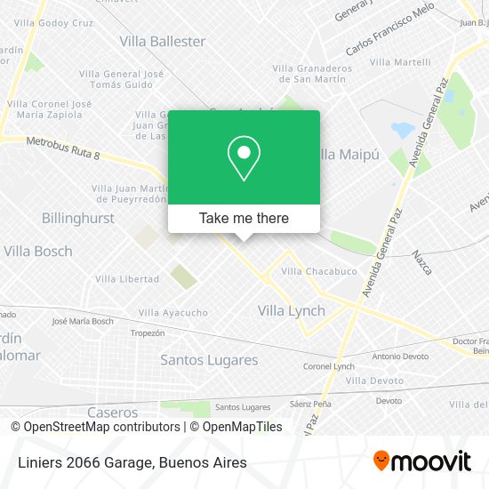 Liniers 2066 Garage map
