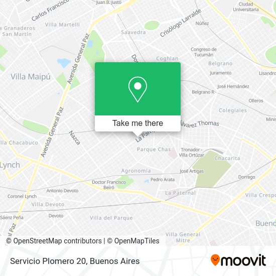 Servicio Plomero 20 map