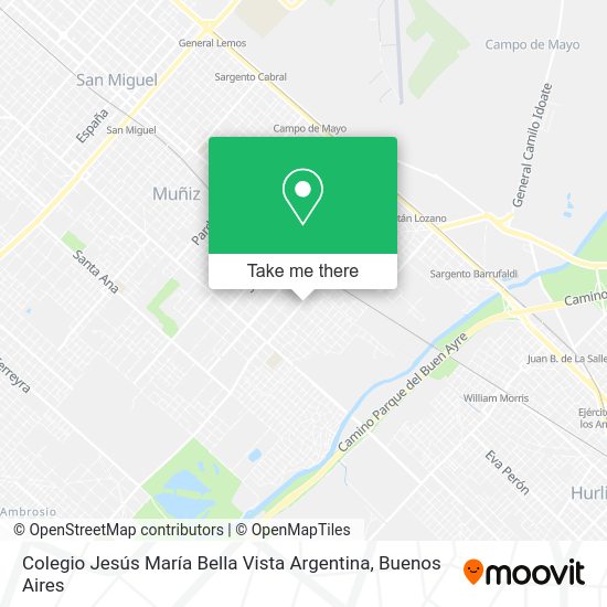 Colegio Jesús María Bella Vista Argentina map