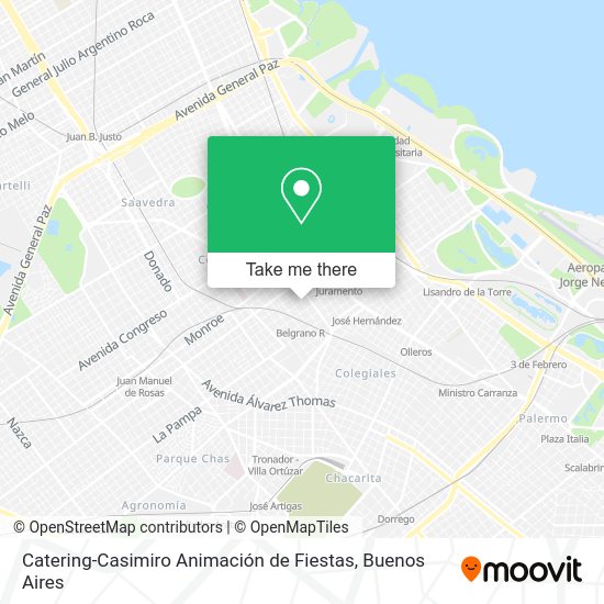 Catering-Casimiro Animación de Fiestas map