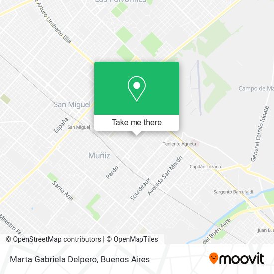 Marta Gabriela Delpero map