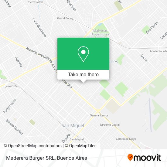 Maderera Burger SRL map