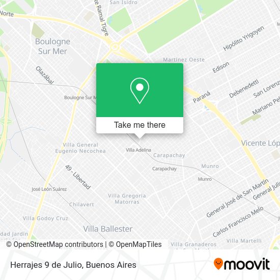 Mapa de Herrajes 9 de Julio