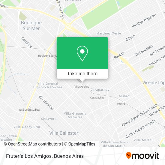 Mapa de Frutería Los Amigos