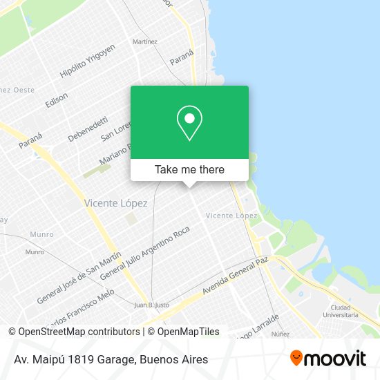 Av. Maipú 1819 Garage map