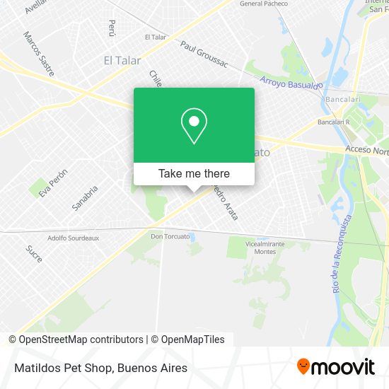 Matildos Pet Shop map