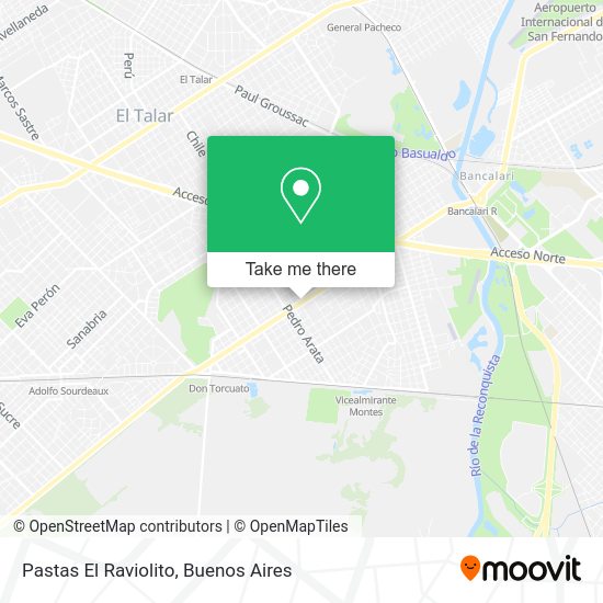 Mapa de Pastas El Raviolito