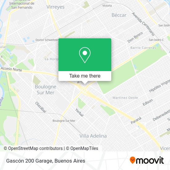 Gascón 200 Garage map