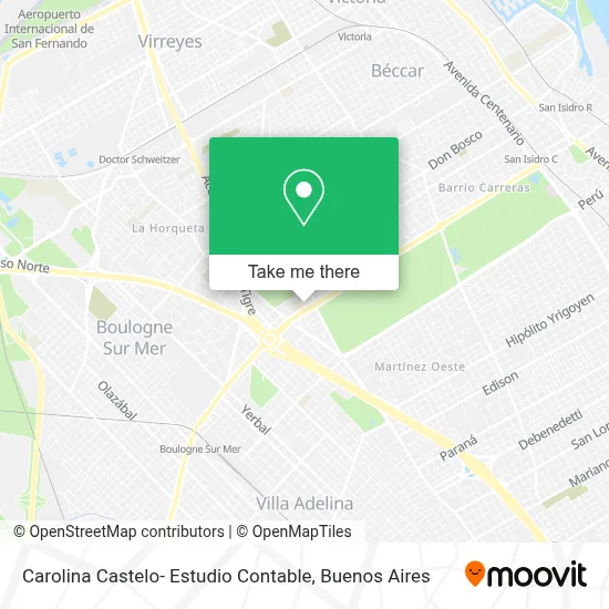 Carolina Castelo- Estudio Contable map